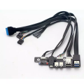 Dual USB Motherboard HD Audio Mic Speaker Power